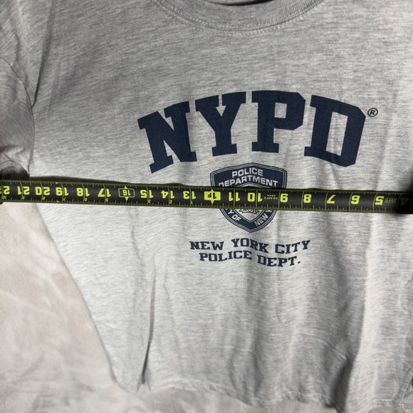 NYPD New York City Police Department Gray Shirt Officially Licensed L - Picture 4 of 5